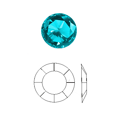 Original Swarovski Steine, Aquamarine SS 3